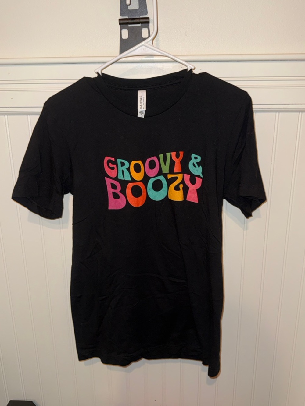 Bella Canvas Groovy & Boozy Black Graphic Tee